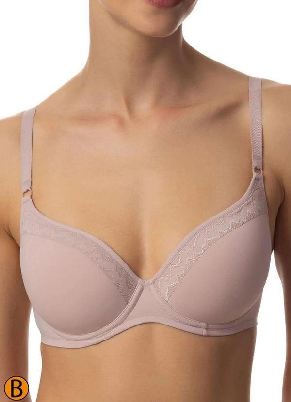 Sutiã com Aro e Bojo Liz 51501 Taça B 365-Blush