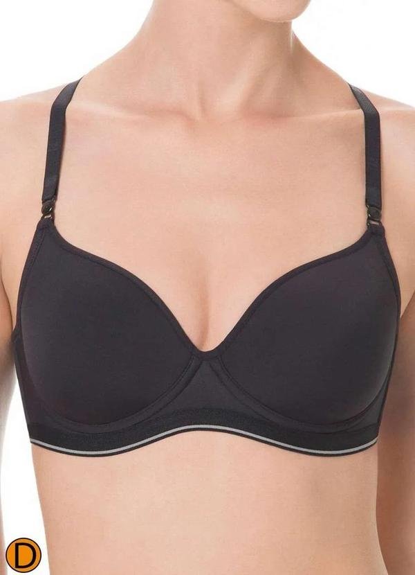 Imagem principal Sutiã com Aro e Bojo Liz 51818 Taça D 71-Preto Liz