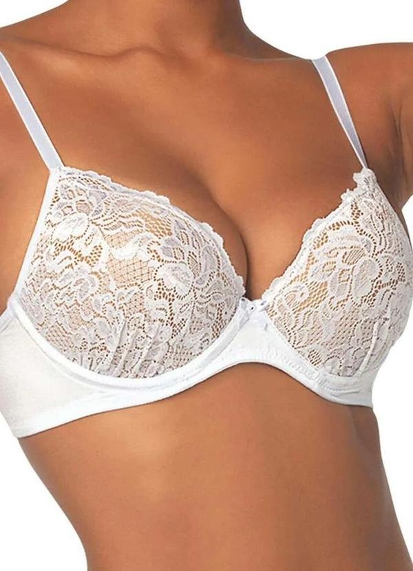 Imagem principal Sutiã com Aro e Bojo Push Up Demillus 69003 20-Branco Demillus