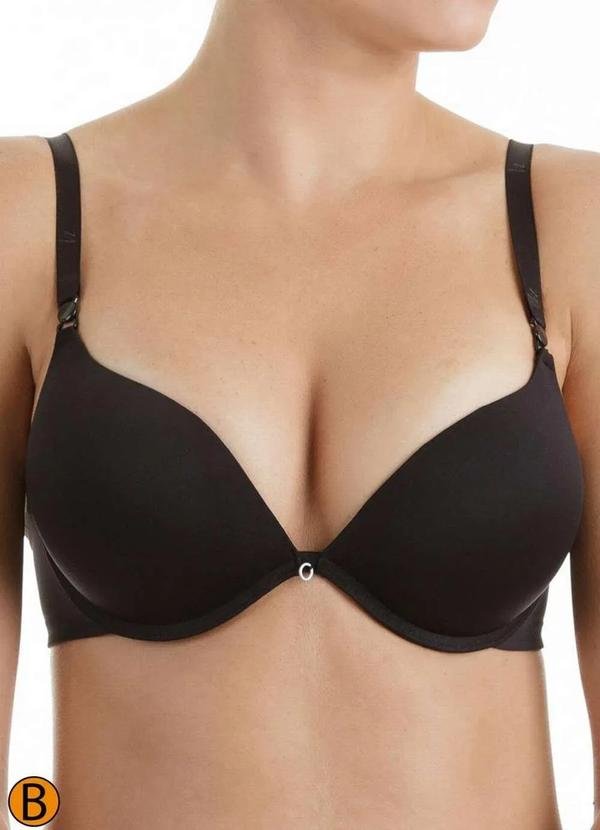 Imagem principal Sutiã com Aro e Bojo Push Up Liz 51384 Taça B 71-Preto Liz