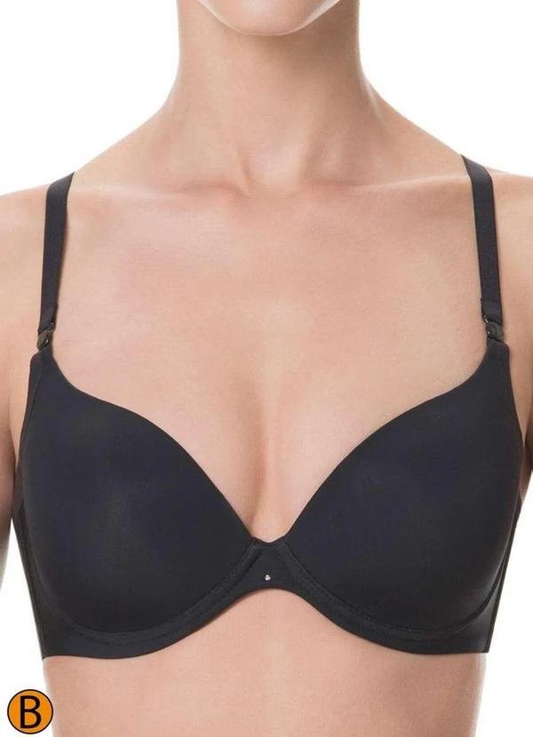 Imagem principal Sutiã com Aro e Bojo Push Up Liz 51690 Taça B 71-Preta Liz