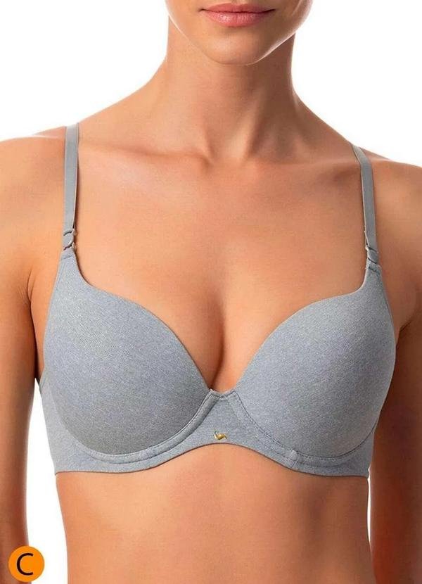 Imagem principal Sutiã com Aro e Bojo Push Up Liz 51805 Taça C 212-Washed-Prata Liz
