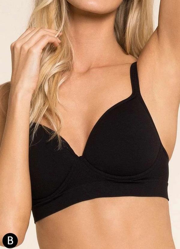 Imagem principal Sutiã com Aro e Bojo Trifil 1925 Taça B 0008-Preto TRIFIL