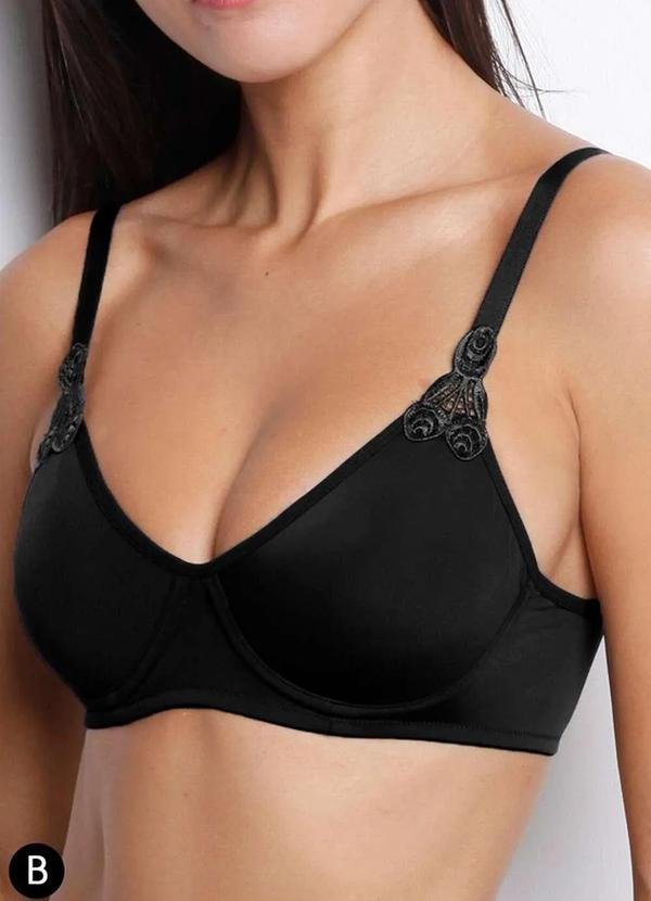 Imagem principal Sutiã com Aro e sem Bojo Darling 06.16 Taça B Preto Darling