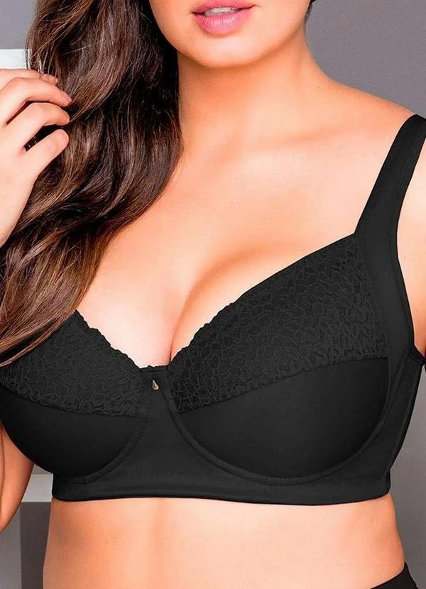 Imagem principal Sutiã com Aro e sem Bojo Dilady 124132 Plus Size 012-Preto Dilady