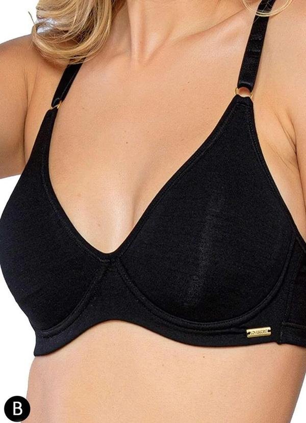 Sutiã com Aro e sem Bojo Love Secret 975010 012-Preto