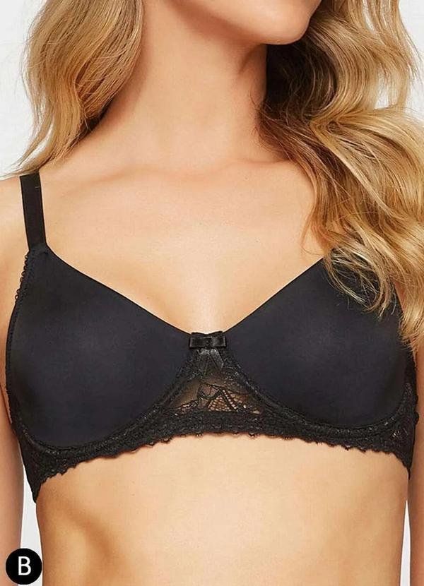 Imagem principal Sutiã com Aro e sem Bojo Valisere 22411 Taça B 71-Preto Valisere