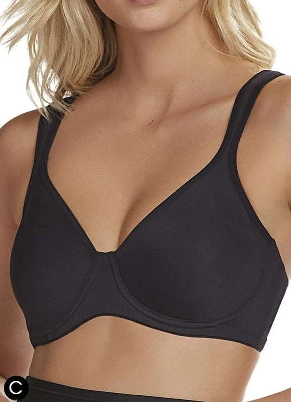 Imagem principal Sutiã com Aro e sem Bojo W Shape Triumph 24814 Taça C 217-Preto Triumph
