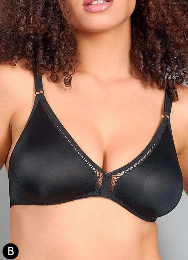 Imagem principal Sutiã sem Aro e sem Bojo Duloren 121519 Taça B 11-Preto Duloren