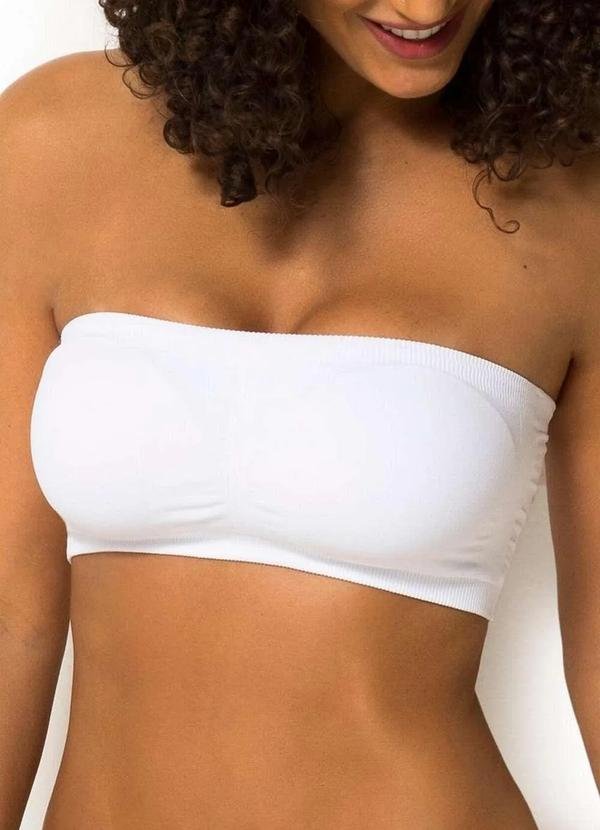 Imagem principal Top Faixa sem Aro com Bojo Removível Trifil 3886 001-Branco TRIFIL