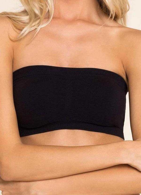 Imagem principal Top Faixa sem Aro com Bojo Removível Trifil 3886 008-Preto TRIFIL