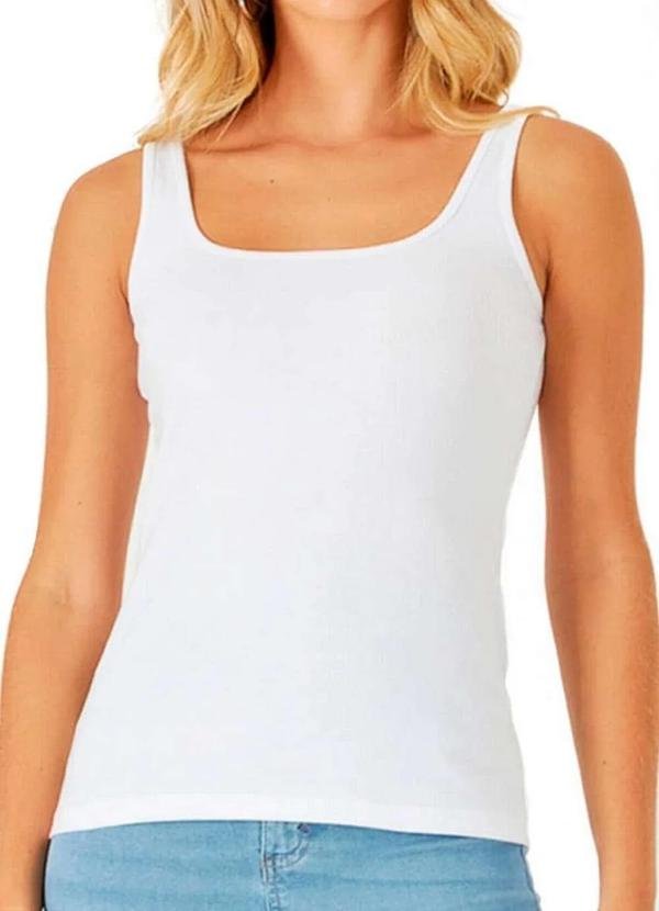 Imagem principal Blusa Feminina Regata Malwee 1000004492 00001-Branca