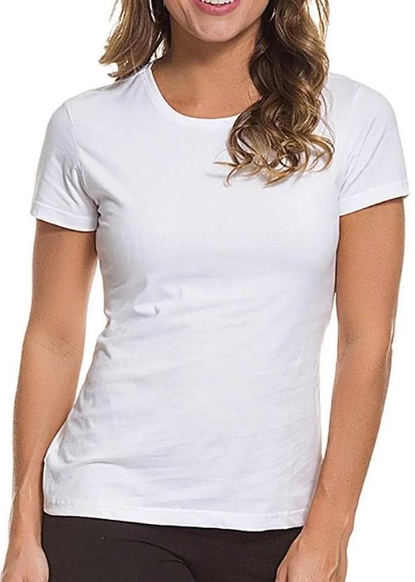 Imagem principal Camiseta Feminina Malwee 1000004499 00001-Branca Malwee