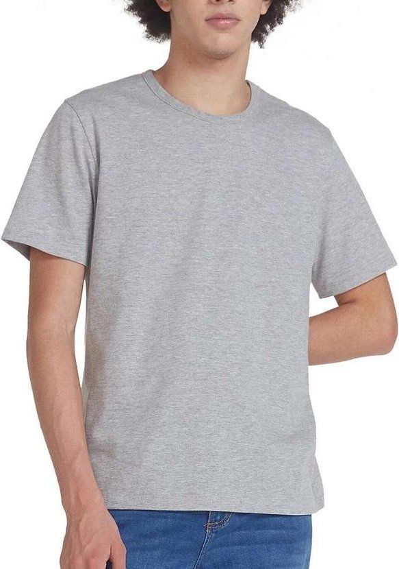 Imagem principal Camiseta Masculina Hering 299 M2h-Cinza-Mescla
