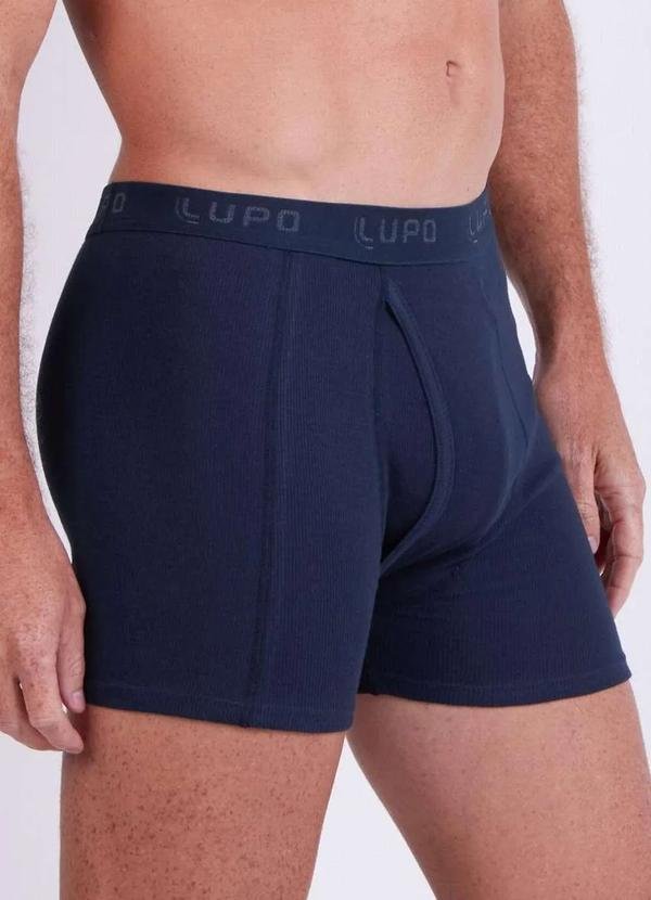 Imagem principal Cueca Boxer Lupo com Abertura 660-002 2800-Marinho Lupo