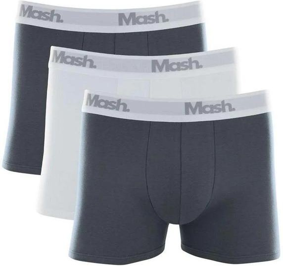 Imagem principal Kit/3 Cueca Boxer Mash 110.16 Cz02-Cinza/Branco/Cinza MASH