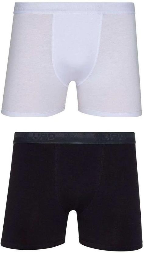 Imagem principal Kit com 2 Cuecas Boxer Lupo 784-088 0905-Branco-Preto Lupo