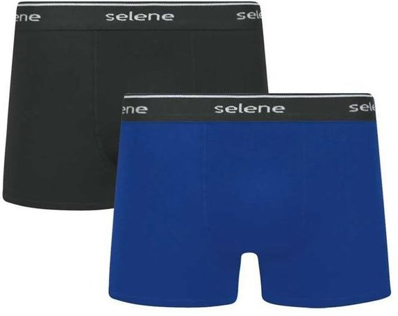 Imagem principal Kit com 2 Cuecas Boxer Selene 11450-001 993-Preto-Royal SELENE
