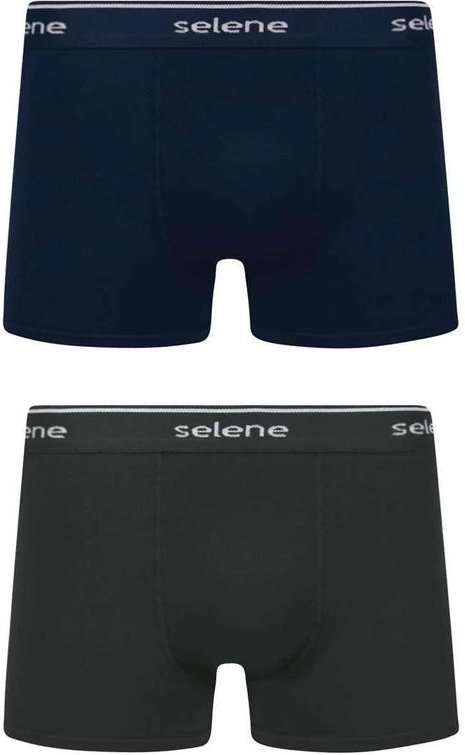 Imagem principal Kit com 2 Cuecas Boxer Selene 11450-001 994-Marinho-Preto SELENE
