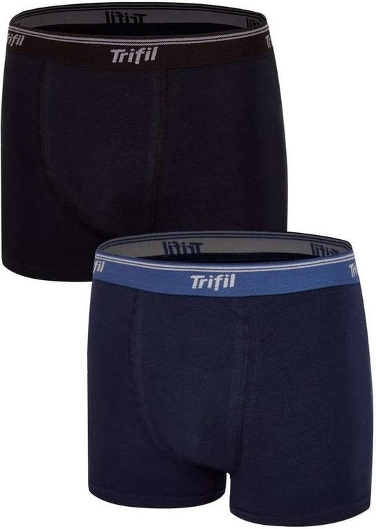 Imagem principal Kit com 2 Cuecas Boxer Trifil Qe 5326 0013-Preto/Azul-Marinho TRIFIL