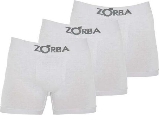Kit com 3 Cuecas Boxer Zorba 781 01-Branco