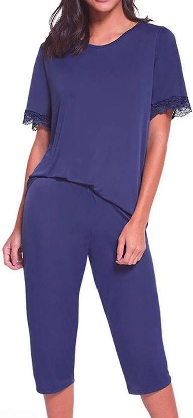 Pijama Feminino Curto Lupo 24297-001 2800-Marinho