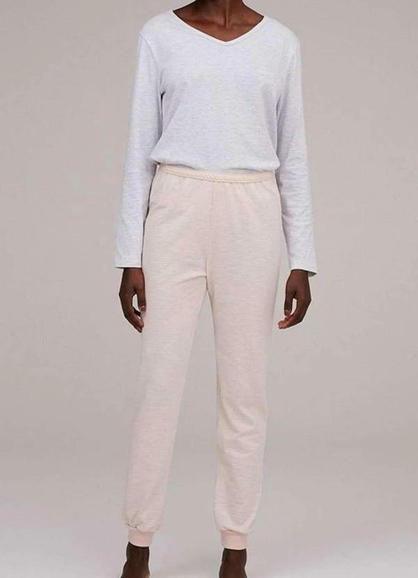 Imagem principal Pijama Feminino Longo Hering 7bxb 1j-Branco-Mescla Hering