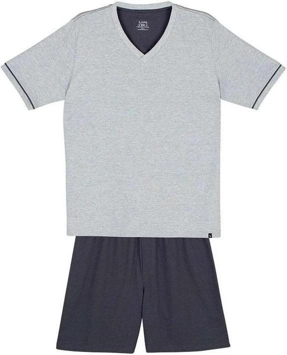 Imagem principal Pijama Masculino Curto Lupo 28000-001 8830-Chumbo Lupo