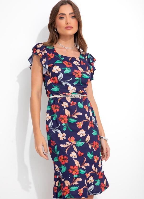 Imagem principal Vestido Floral Colorido em Malha Rosalie Rosalie