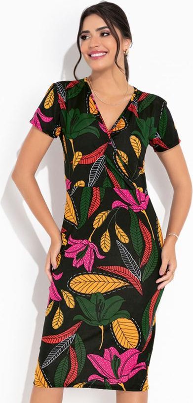 Imagem principal Vestido Folhagem Transpassado Rosalie Rosalie