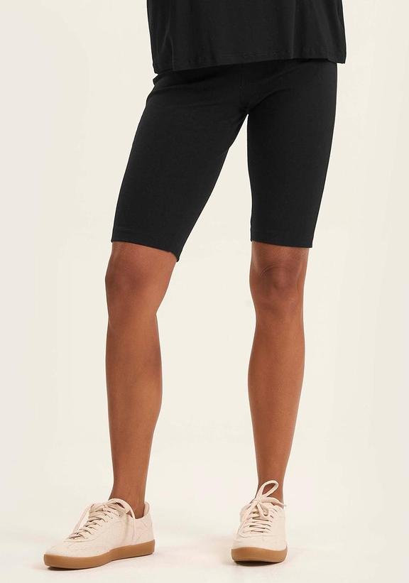 Bermuda Ciclista Feminina em Cotton Pesado Preto