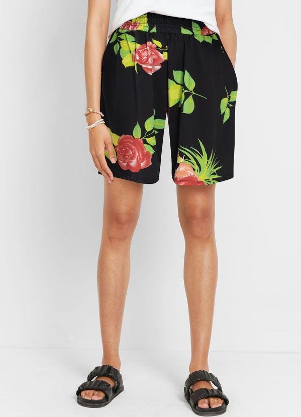 Imagem principal Bermuda com Elástico Floral Dark bonprix bonprix