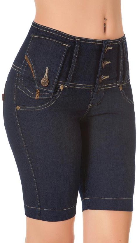 Imagem principal Bermuda Cós Largo Jeans Escuro Rosalie Rosalie