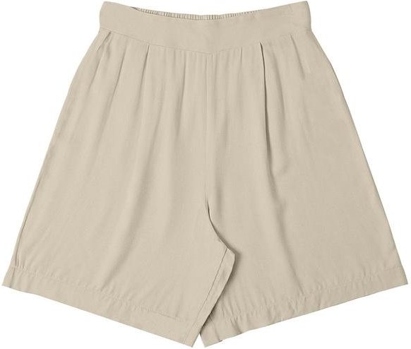 Imagem principal Bermuda Feminina em Viscose Sarjada Pesada Bege Rovitex Rovitex