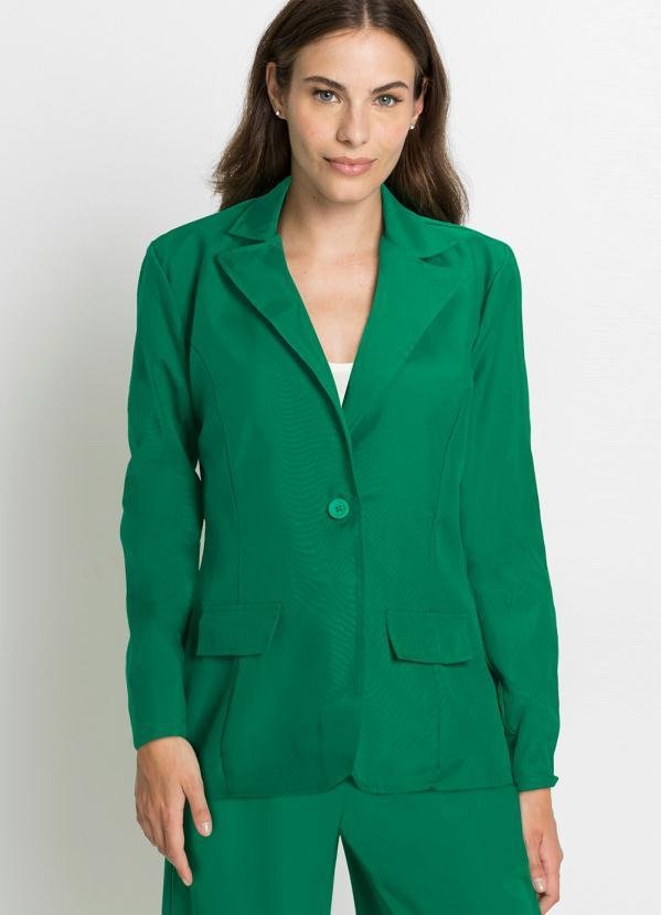 Blazer com Botão Verde