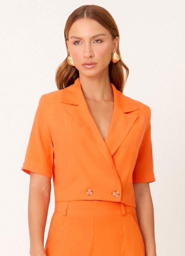 Blazer Curto Laranja