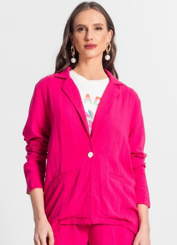 Blazer de Linho Strong Feminino Rosa
