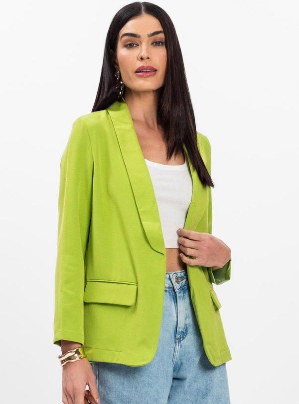 Blazer Elegante em Alfaiataria Aishty Verde