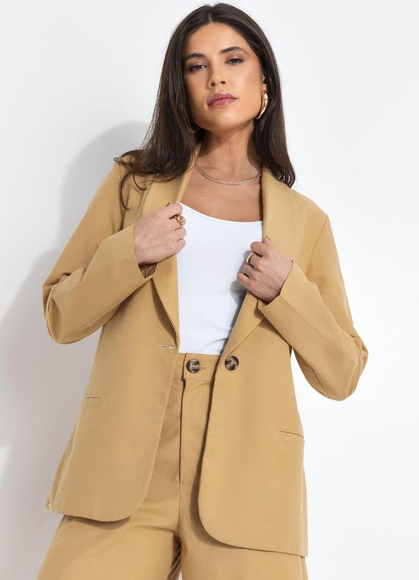 Blazer Linho Bege