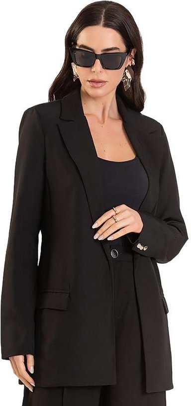 Blazer Oversized Feminino Preto