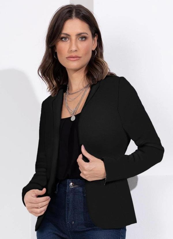 Blazer Preto em Moletinho