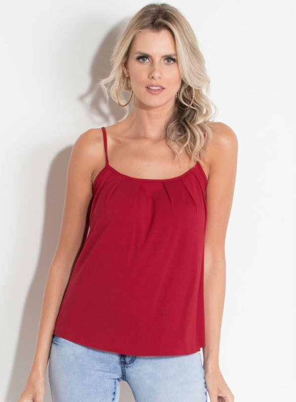 Imagem principal Blusa de Alça Bordô Quintess Quintess