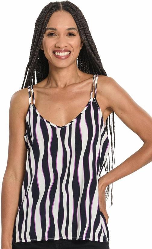 Imagem principal Blusa de Alça Feminina Estampada Azul Rovitex Rovitex