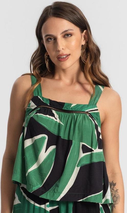 Imagem principal Blusa de Alça Feminina Estampada Preto Endless Endless