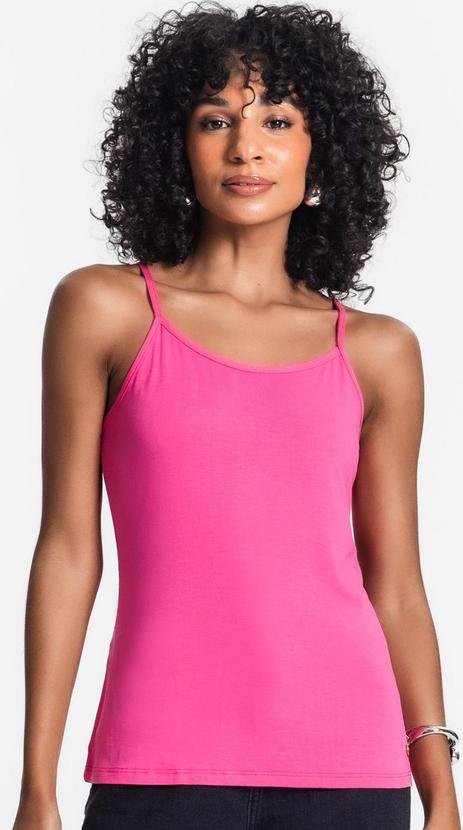 Imagem principal Blusa de Alça Feminina Viscotorcion Básica Rosa Rovitex Rovitex
