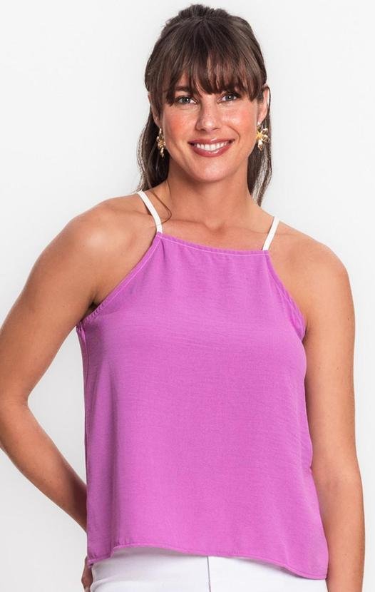 Imagem principal Blusa Feminina de Alça em Air Flow Roxo Rovitex Rovitex