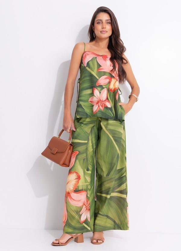 Blusa Flor de Bananeira Verde