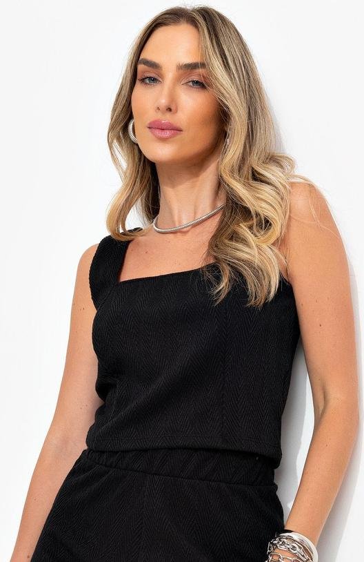 Imagem principal Blusa Preto em Malha Jacquard Bimini Bimini