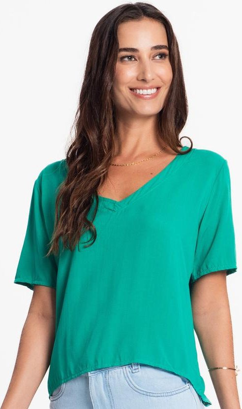 Imagem principal Blusa Viscose Feminina Verde