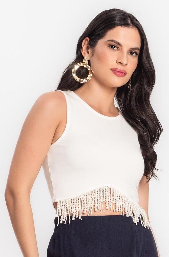 Imagem principal Top Feminino em Ponto Roma Bege Endless Endless